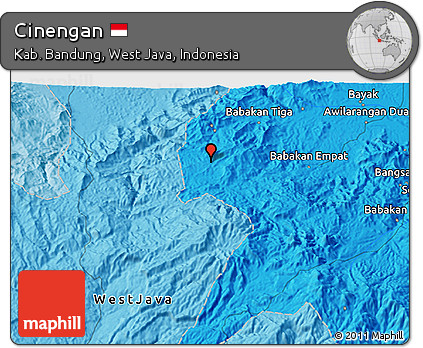 Political 3D Map of Cinengan