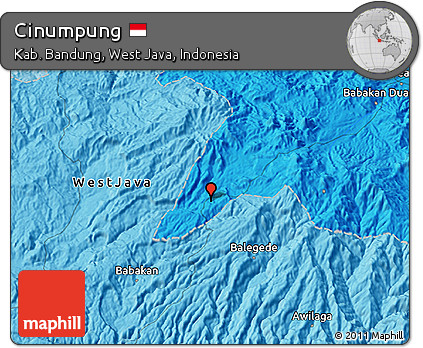 Political 3D Map of Cinumpung