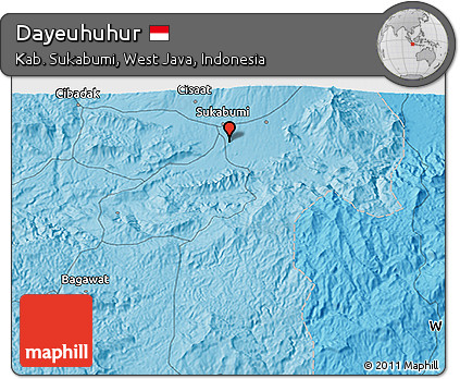 Political 3D Map of Dayeuhuhur