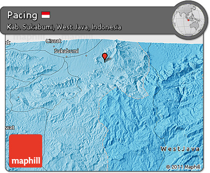 Political 3D Map of Pacing