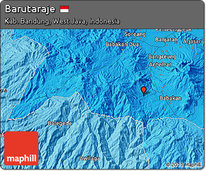 Political 3D Map of Barutaraje
