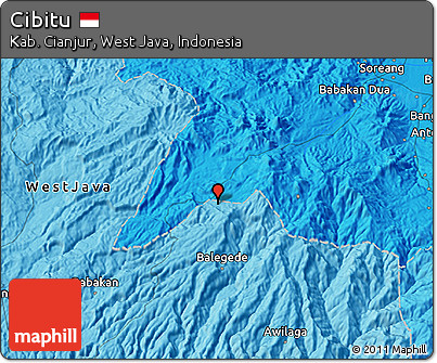 Political 3D Map of Cibitu