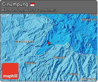Political 3D Map of Cinumpung