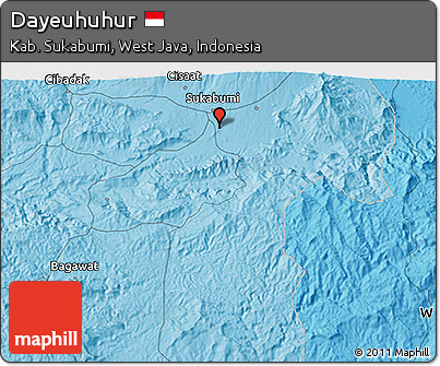Political 3D Map of Dayeuhuhur