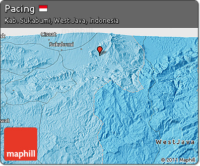 Political 3D Map of Pacing