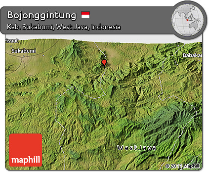 Satellite 3D Map of Bojonggintung