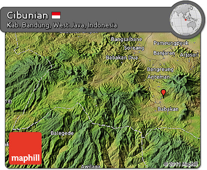Satellite 3D Map of Cibunian
