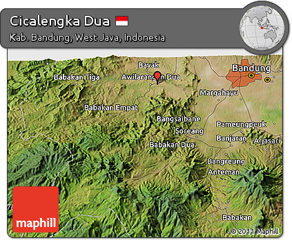 Satellite 3D Map of Cicalengka Dua