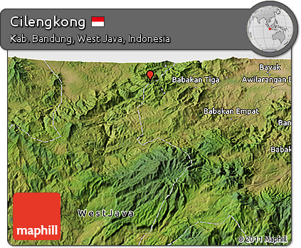 Satellite 3D Map of Cilengkong