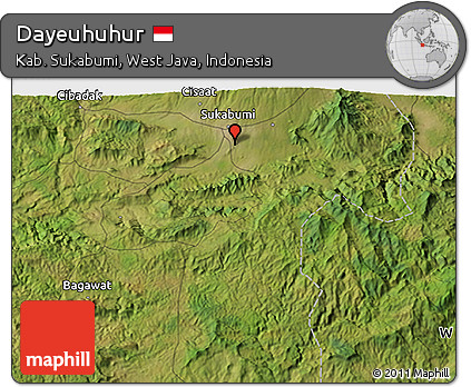 Satellite 3D Map of Dayeuhuhur