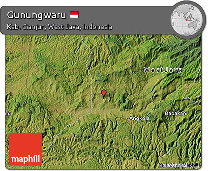 Satellite 3D Map of Gunungwaru