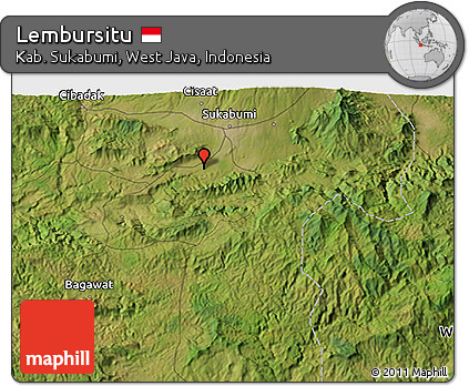 Satellite 3D Map of Lembursitu