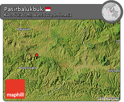 Satellite 3D Map of Pasirbalukbuk