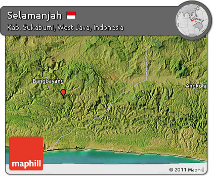 Satellite 3D Map of Selamanjah