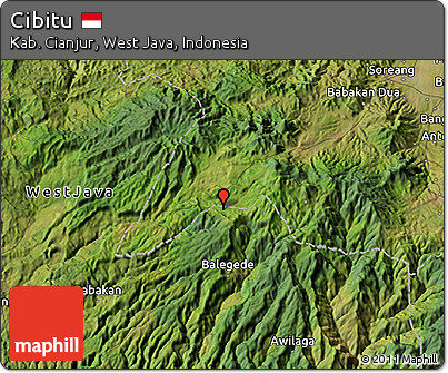 Satellite 3D Map of Cibitu