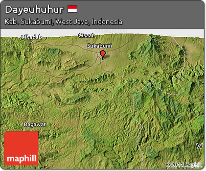 Satellite 3D Map of Dayeuhuhur