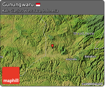 Satellite 3D Map of Gunungwaru