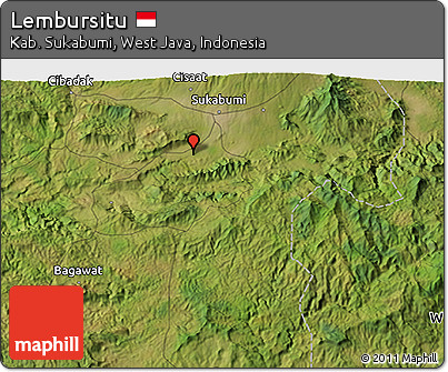 Satellite 3D Map of Lembursitu