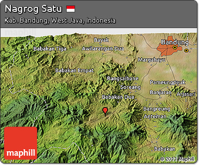 Satellite 3D Map of Nagrog Satu