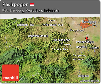 Satellite 3D Map of Pasirpogor