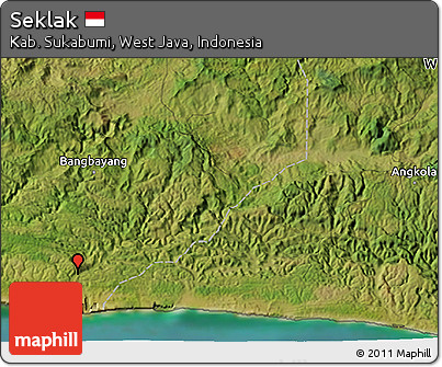Satellite 3D Map of Seklak