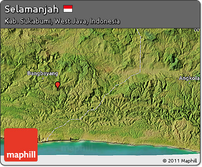 Satellite 3D Map of Selamanjah