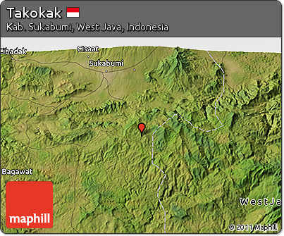Satellite 3D Map of Takokak