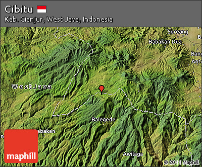 Satellite 3D Map of Cibitu
