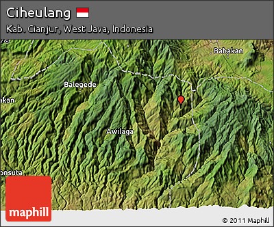 Satellite 3D Map of Ciheulang