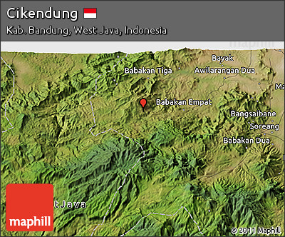 Satellite 3D Map of Cikendung