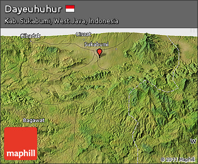 Satellite 3D Map of Dayeuhuhur