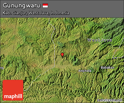 Satellite 3D Map of Gunungwaru