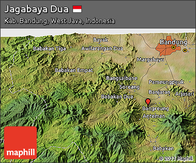 Satellite 3D Map of Jagabaya Dua
