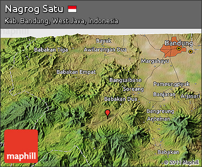 Satellite 3D Map of Nagrog Satu