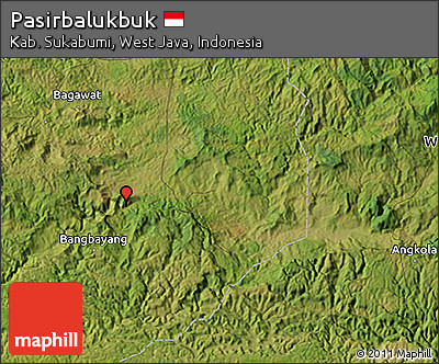 Satellite 3D Map of Pasirbalukbuk