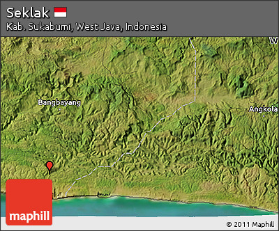 Satellite 3D Map of Seklak
