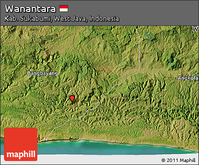 Satellite 3D Map of Wanantara