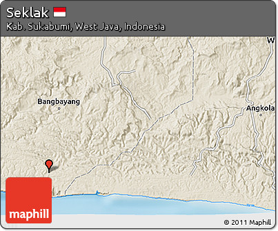 Shaded Relief 3D Map of Seklak
