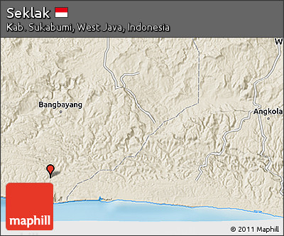Shaded Relief 3D Map of Seklak