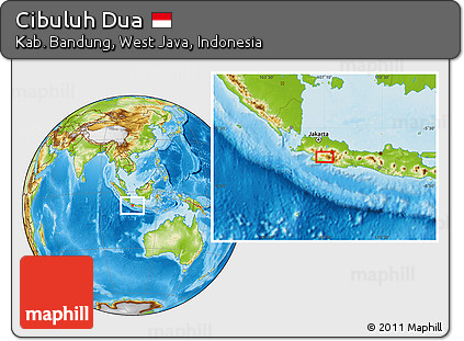 Physical Location Map of Cibuluh Dua