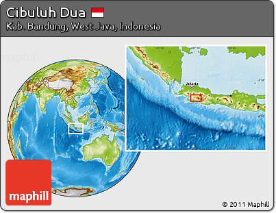 Physical Location Map of Cibuluh Dua