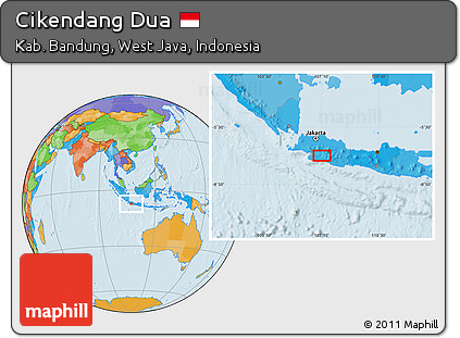 Political Location Map of Cikendang Dua