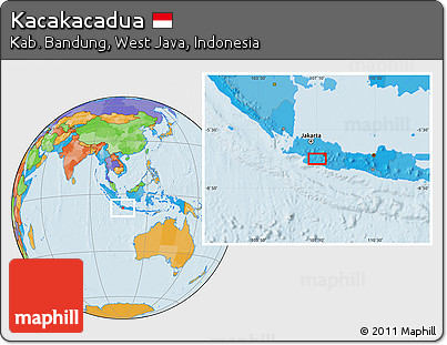 Political Location Map of Kacakacadua