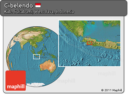 Satellite Location Map of Cibelendo