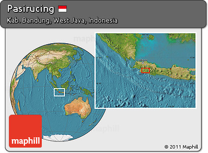 Satellite Location Map of Pasirucing