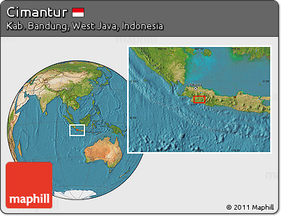 Satellite Location Map of Cimantur