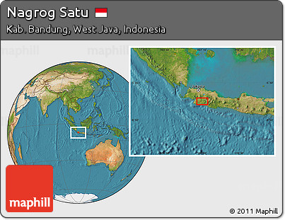 Satellite Location Map of Nagrog Satu