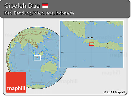 Savanna Style Location Map of Cipelah Dua