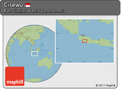 Savanna Style Location Map of Cisewu