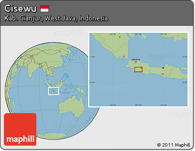 Savanna Style Location Map of Cisewu